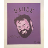 Sauce - Jimmy Kleinsasser Autographed Wall Art - /40