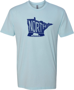 Minnesota - North Hockey Skate - Ice Blue - Unisex T-Shirt - Pick & Shovel Wear
