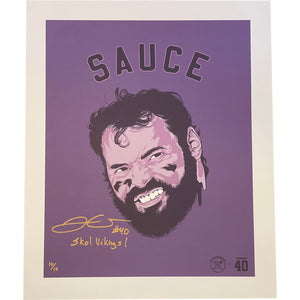 Sauce - Jimmy Kleinsasser Autographed Wall Art - /10