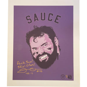 Sauce - Jimmy Kleinsasser Autographed Wall Art - 1/1
