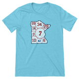 Retired Numbers - Various Colors - Minnesota Baseball - Adult Unisex T-Shirt