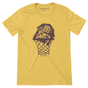 The Barn - Minnesota Basketball - Adult Unisex T-Shirt - Heather Gold - Pick & Shovel Wear