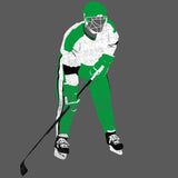 Cooperall Cat Eye Mask - Classic Hockey Gear - Green - Unisex T-Shirt - Pick & Shovel Wear