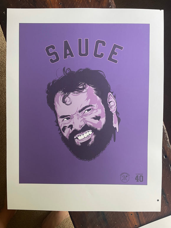 Sauce - Jimmy Kleinsasser UNSIGNED/MISCUT Wall Art