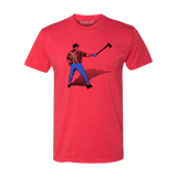 A Man with an Ox in the Batters Box - Unisex T-Shirt - Heather Red - Pick & Shovel Wear