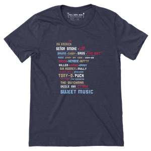 All-Time Great Nicknames - Unisex T-Shirt - Pick & Shovel Wear
