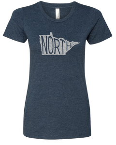 Minnesota North : Women's T-Shirt - Midnight Blue - Pick & Shovel Wear